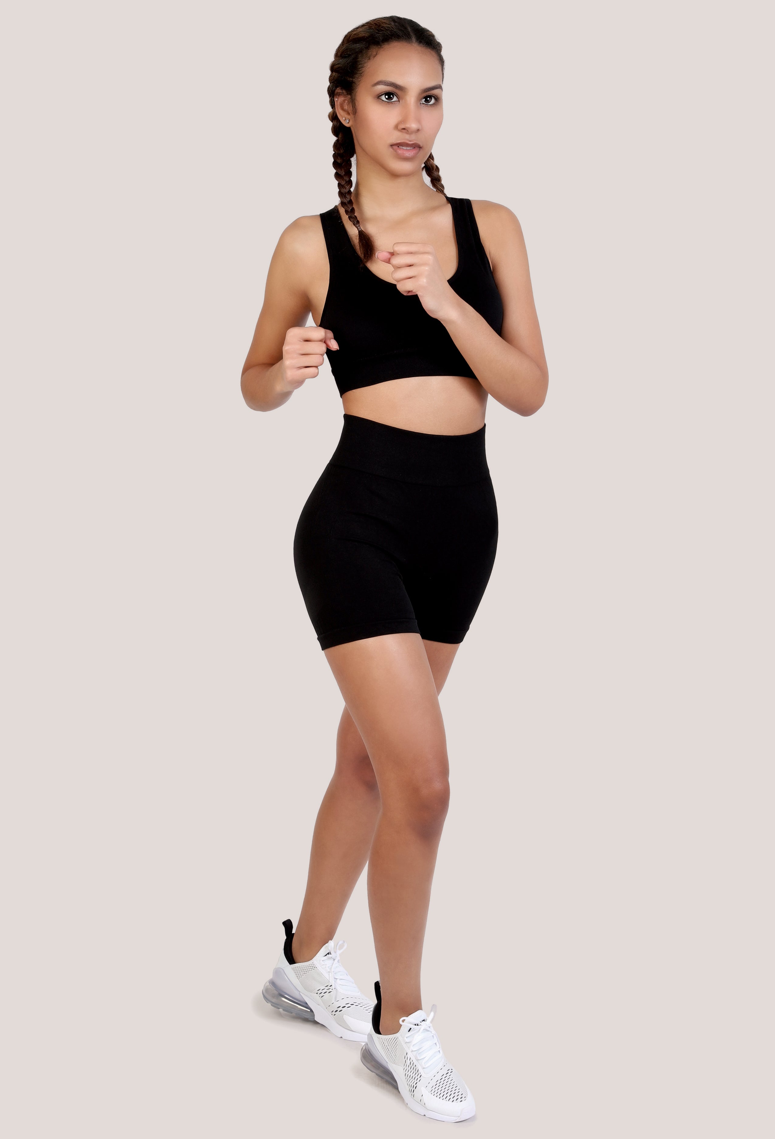 BRA TOP & BIKER SHORTS SET