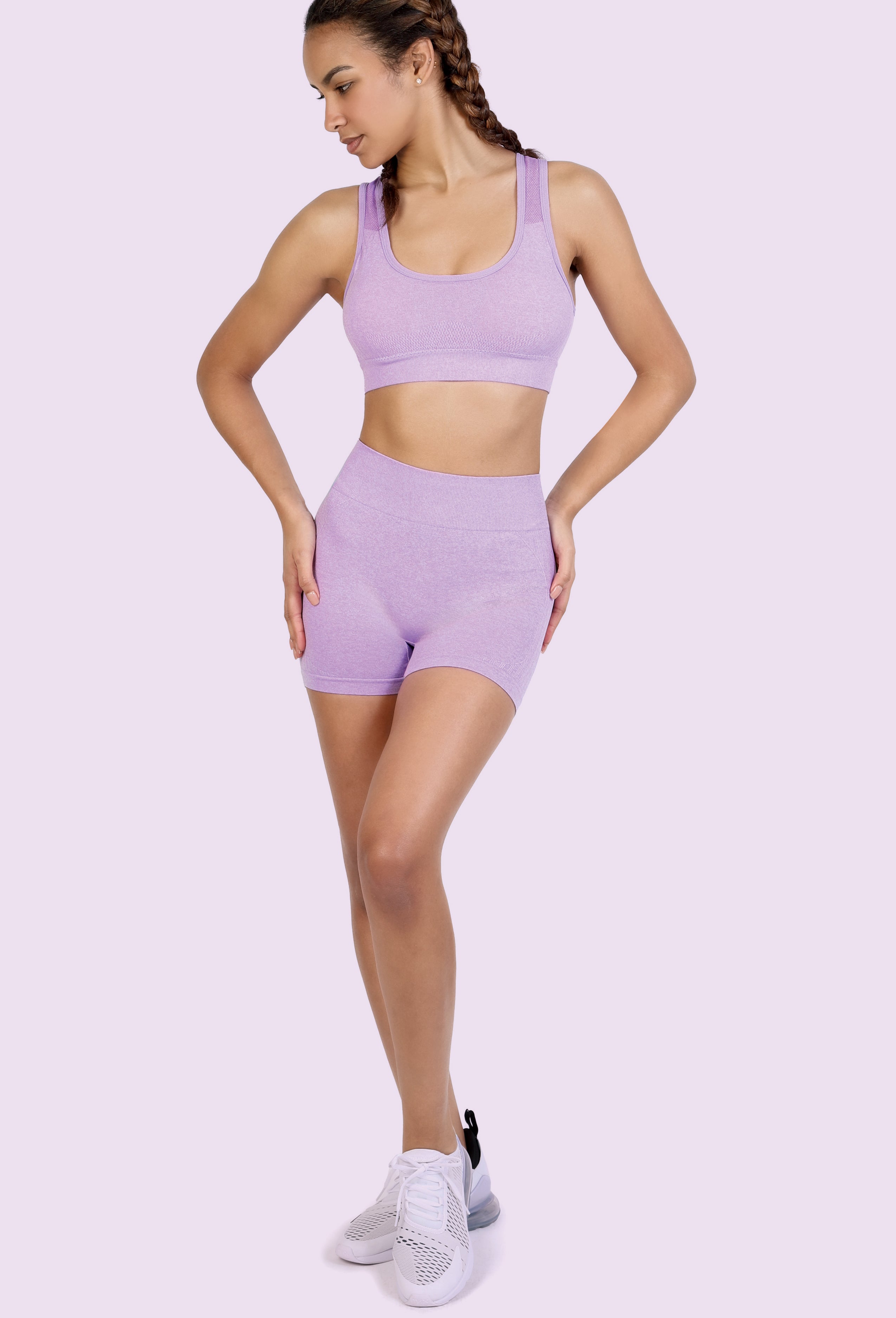 BRA TOP & BIKER SHORTS SET