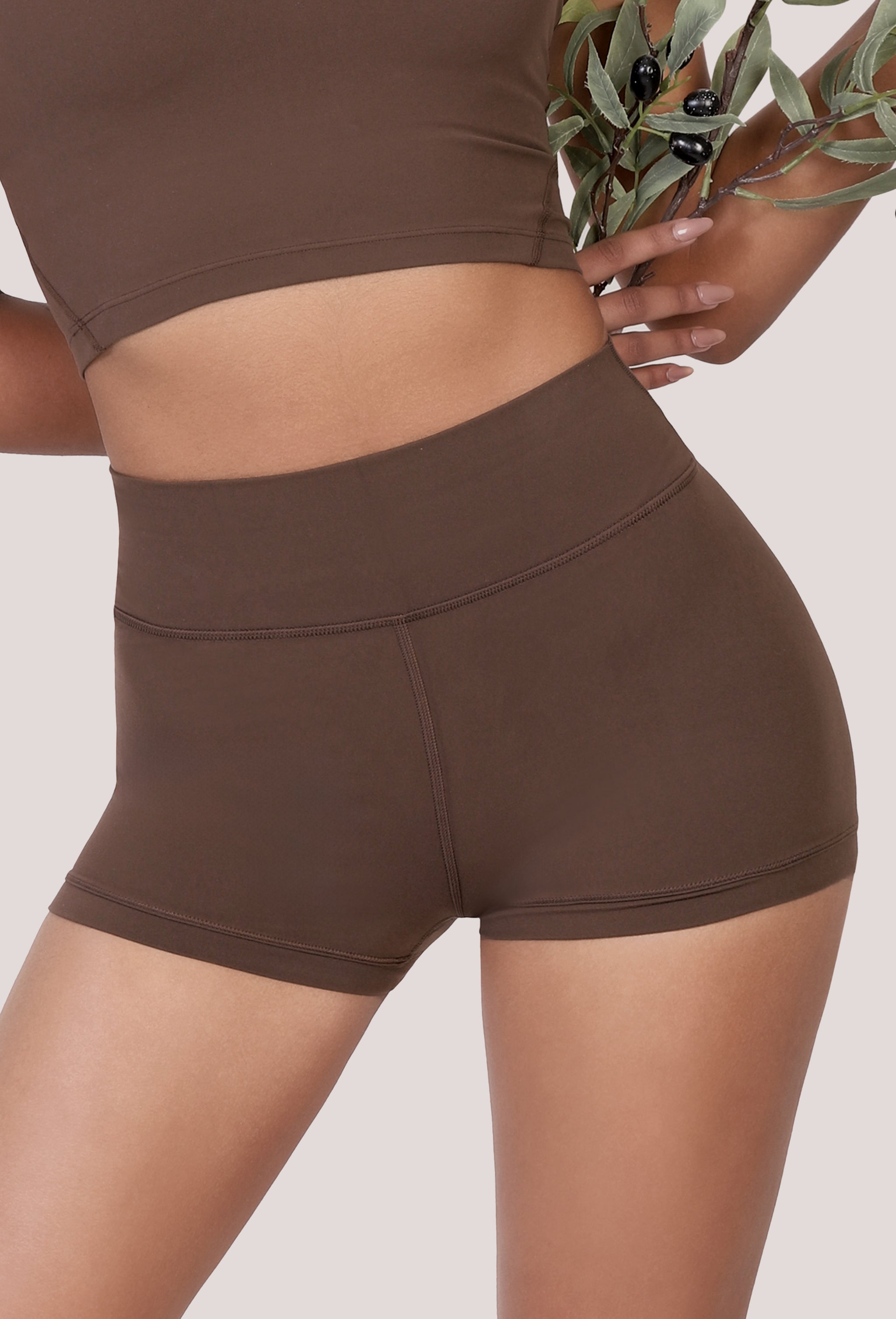 High Waist Biker Shorts with Elevated Seaming main image 0