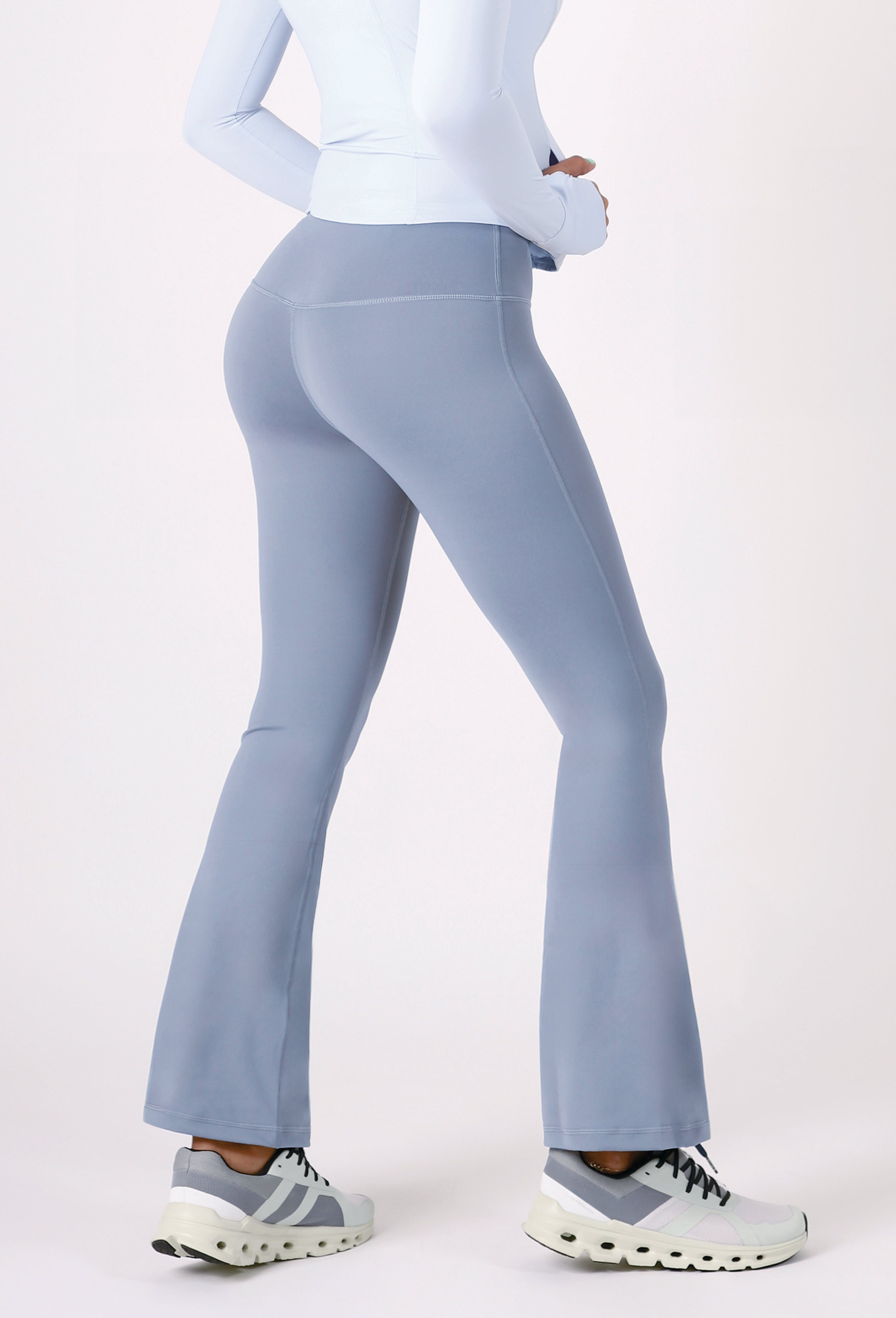 HIGH-RISE TUMMY CONTROL FLARE LEGGINGS