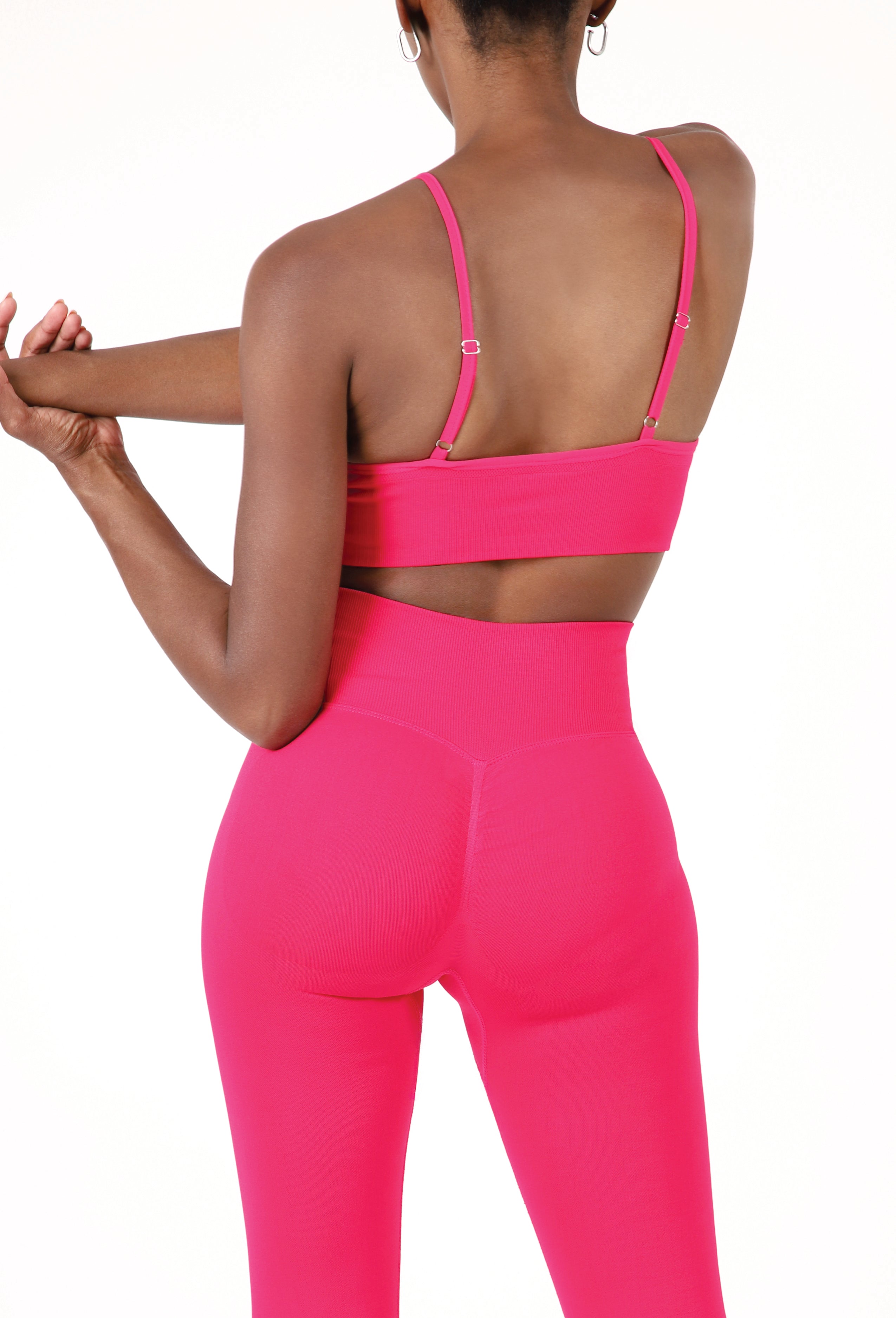 SEAMLESS BRA TOP & CROSSOVER LEGGINGS SET