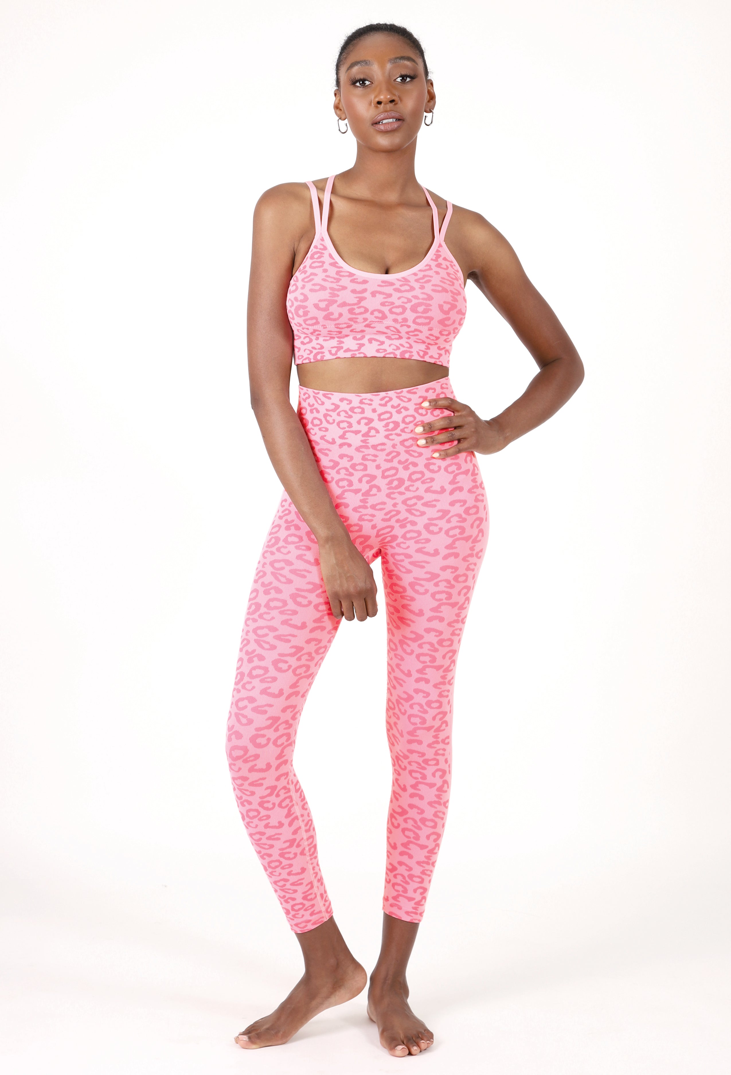 LEOPARD BRA TOP & LEGGINGS SET