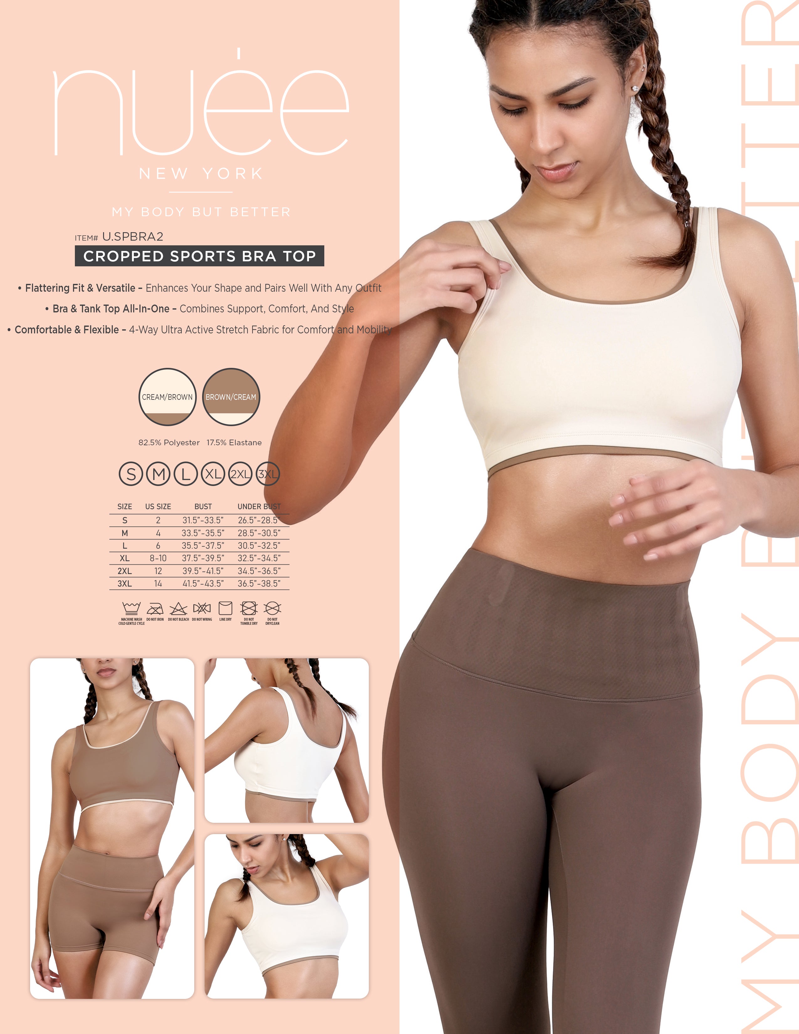 CROPPED SPORTS BRA TOP