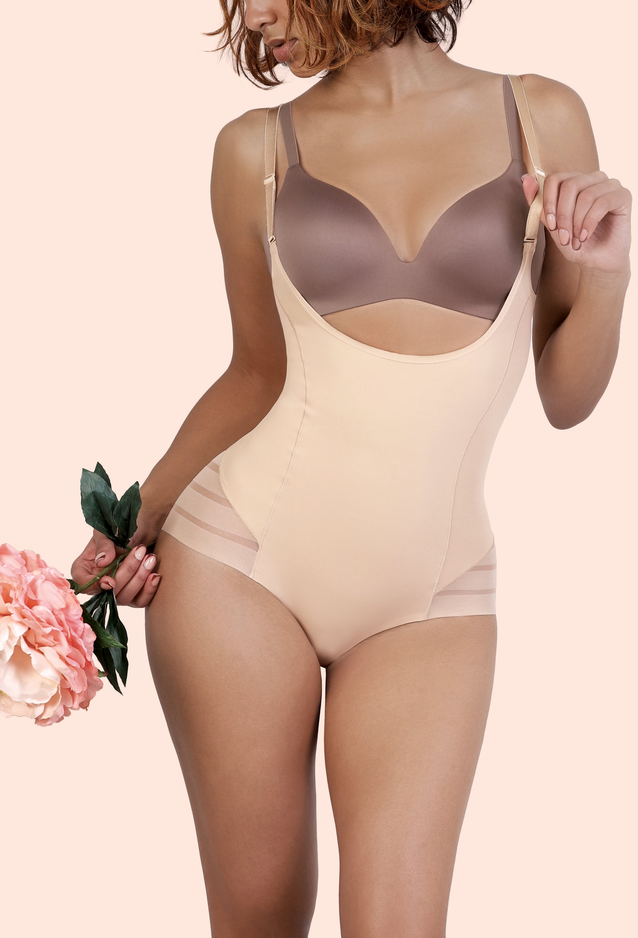 SEAMLESS TUMMY CONTROL BUTT LIFT BODYSUIT