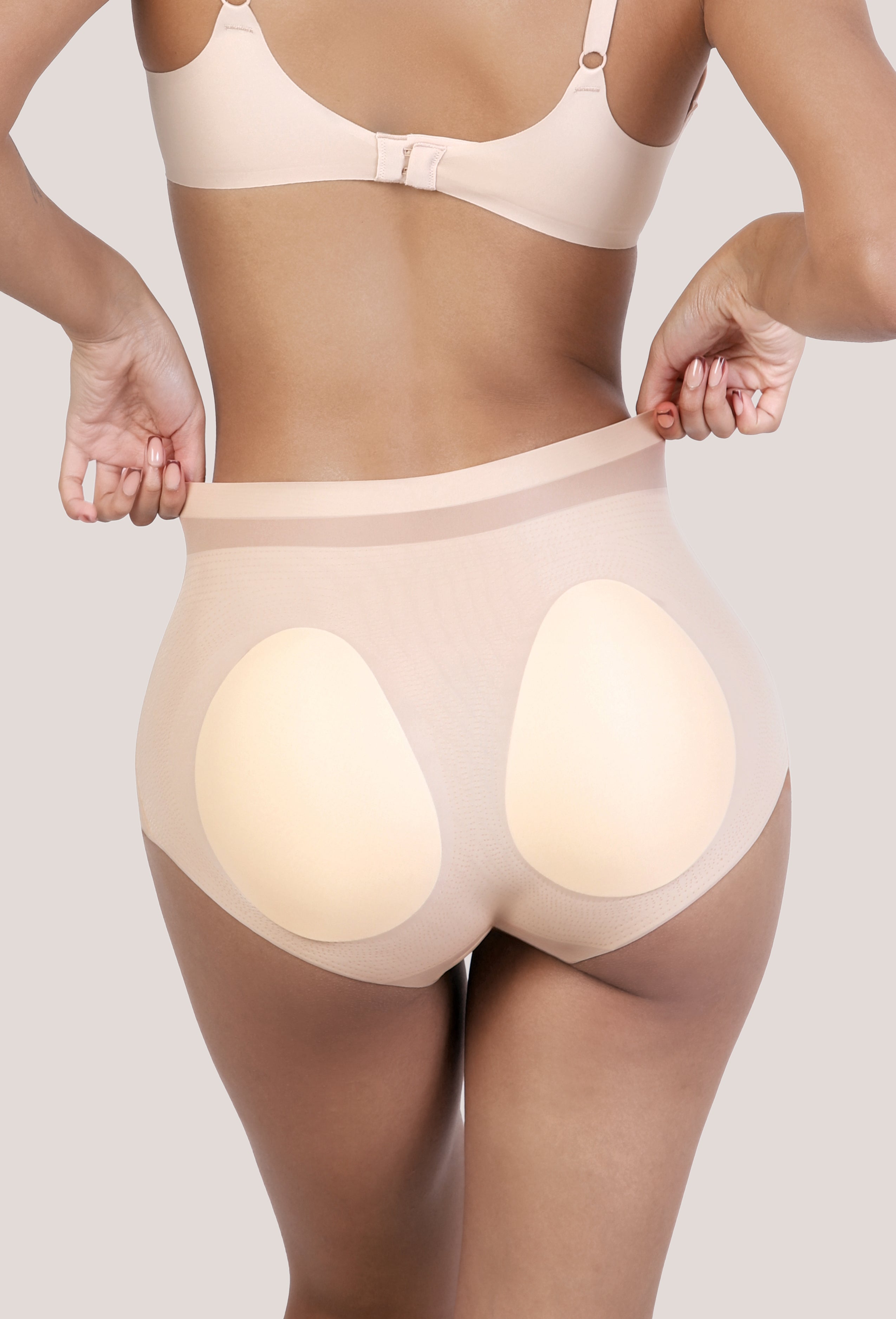 SEAMLESS MID-RISE TUMMY CONTROL BUTT LIFTER PANTY