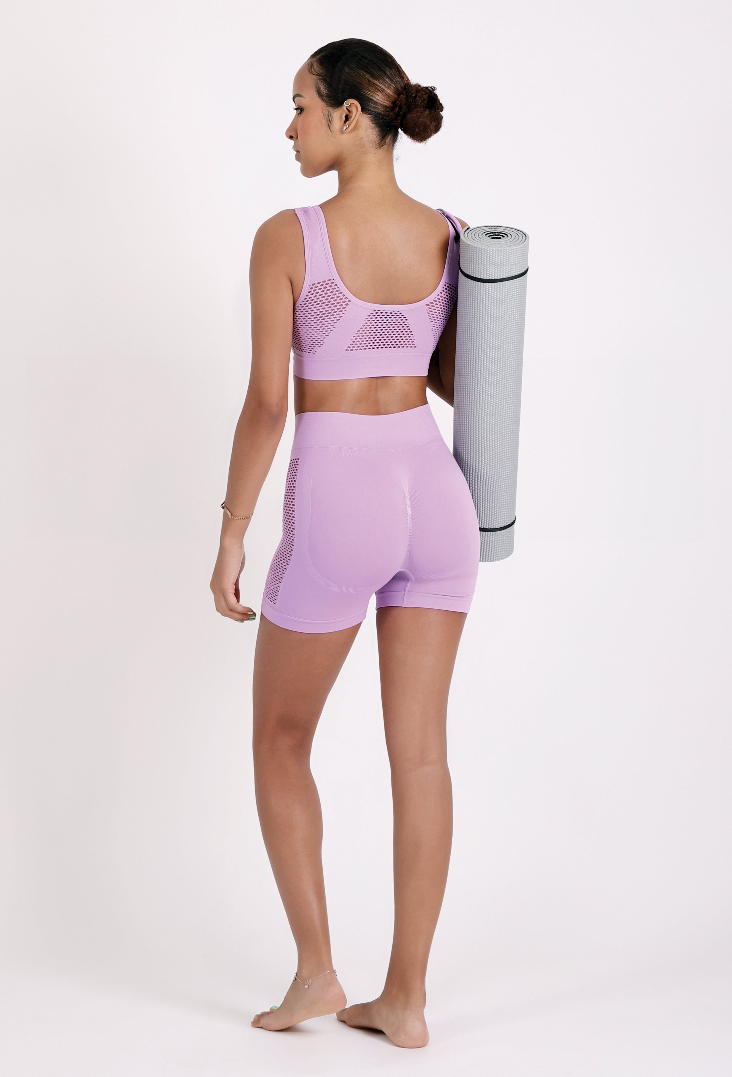 BRA TOP & BIKER SHORTS SET