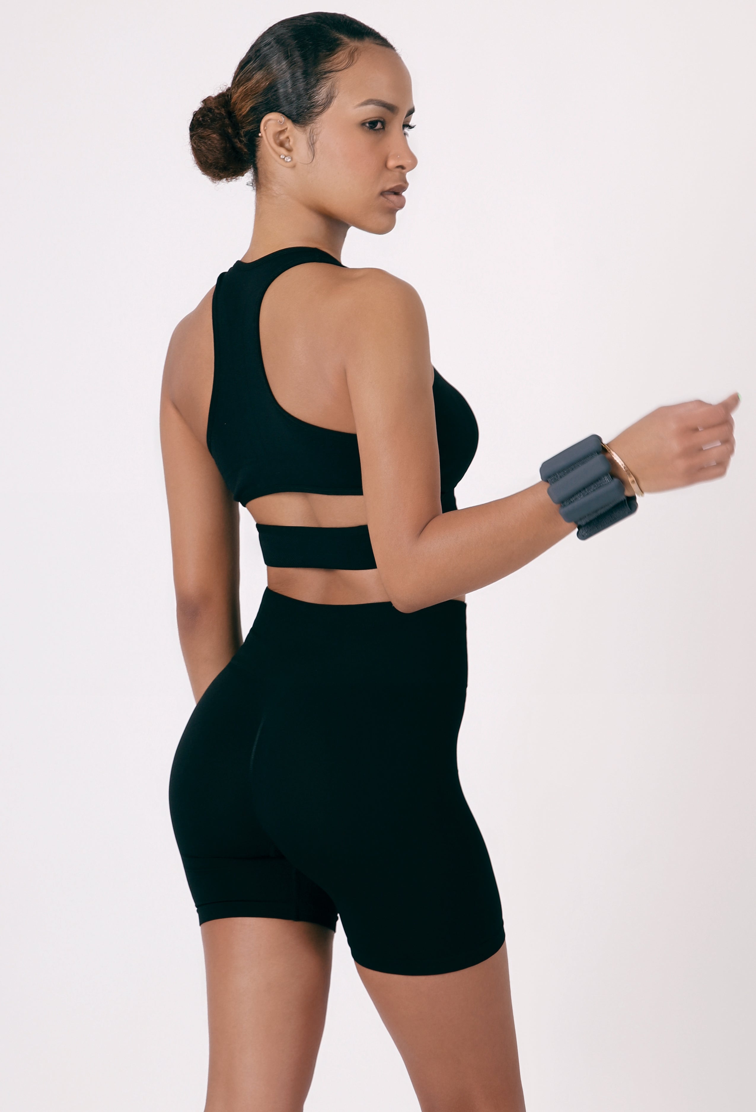 BRA TOP & BIKER SHORTS SET
