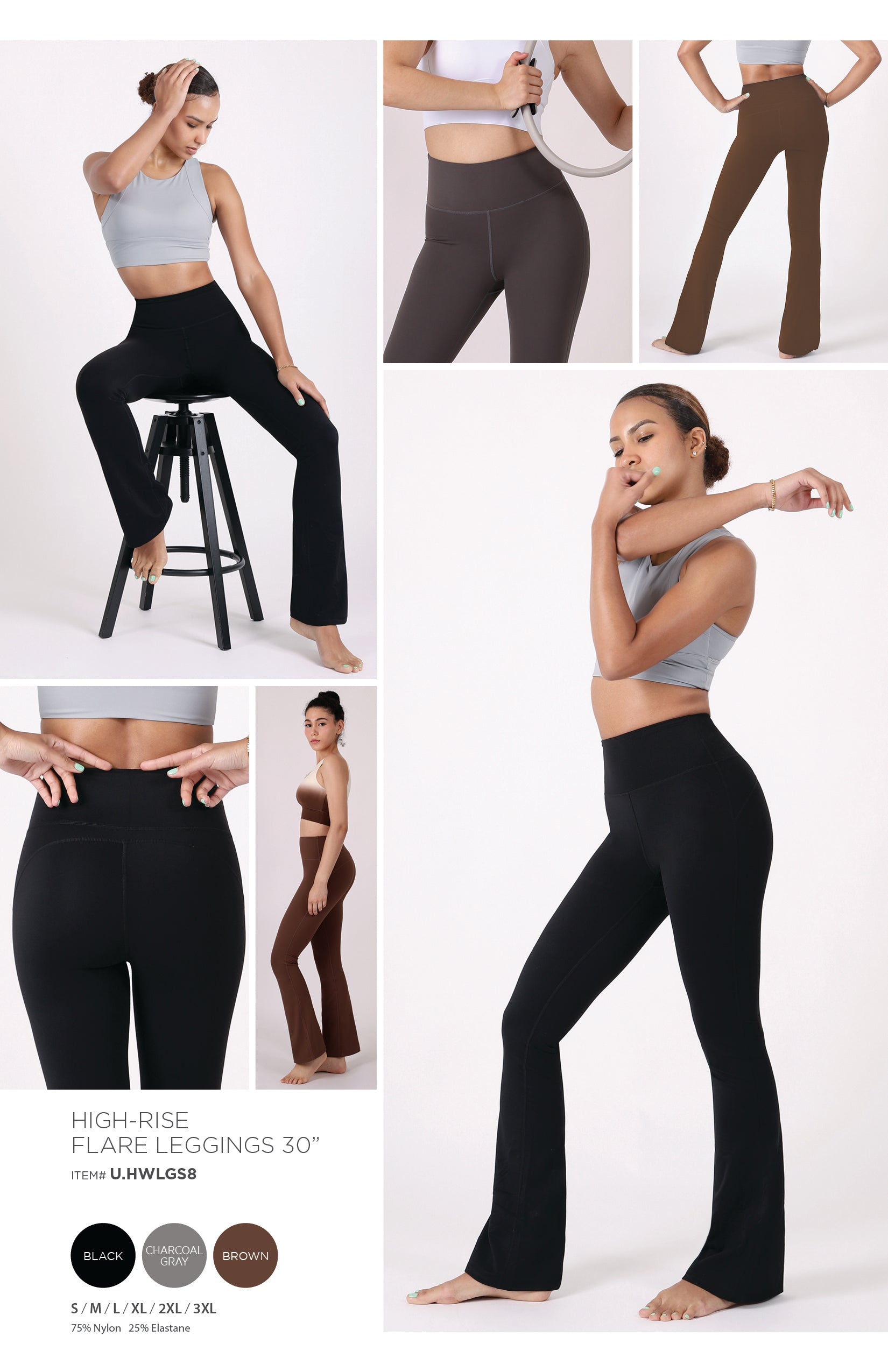 HIGH-RISE FLARE LEGGINGS 30"