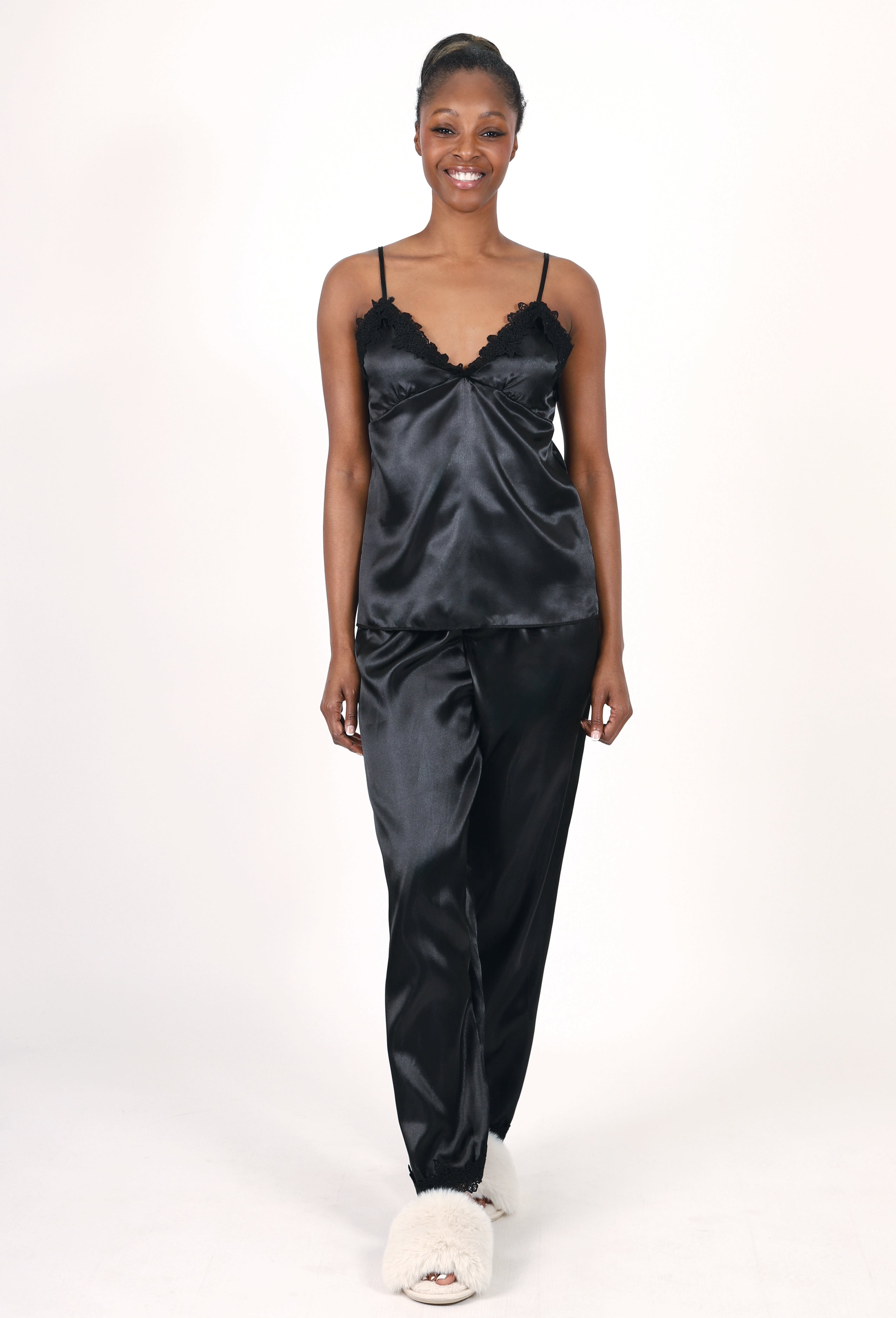 SATIN SLEEP & LOUNGEWEAR – 5 PIECE SET
