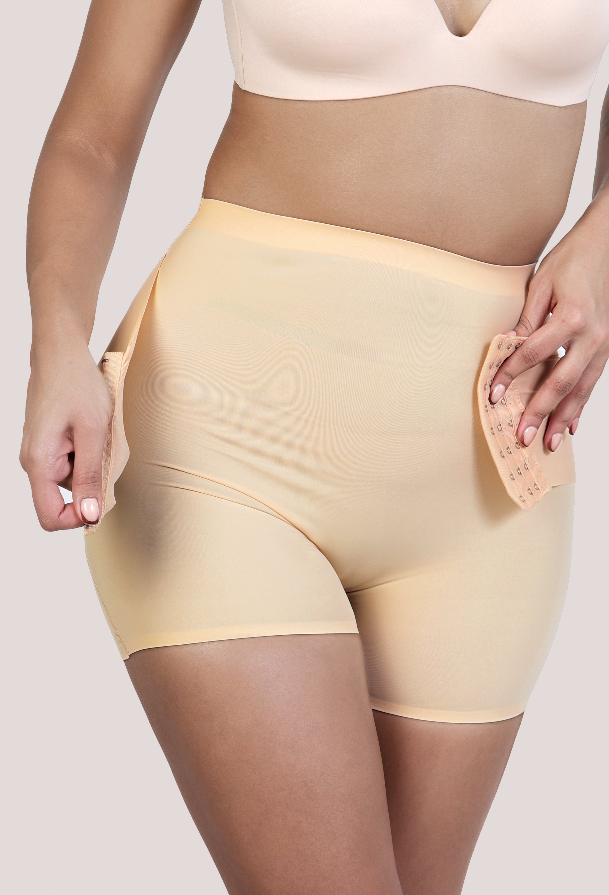 SEAMLESS HIGH-RISE DOUBLE TUMMY CONTROL BUTT LIFTER SHORT