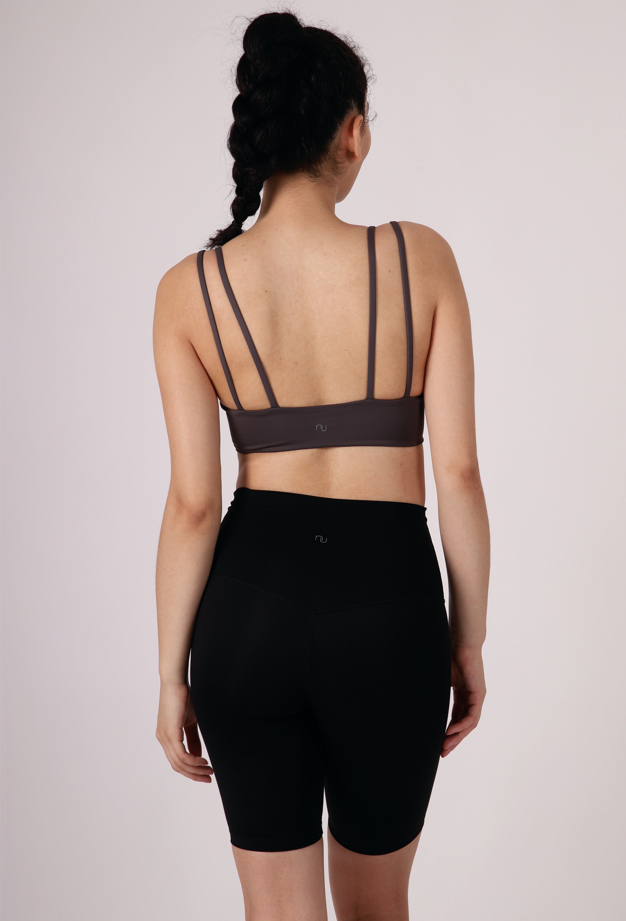 DOUBLE STRAP CROPPED SPORTS BRA TOP