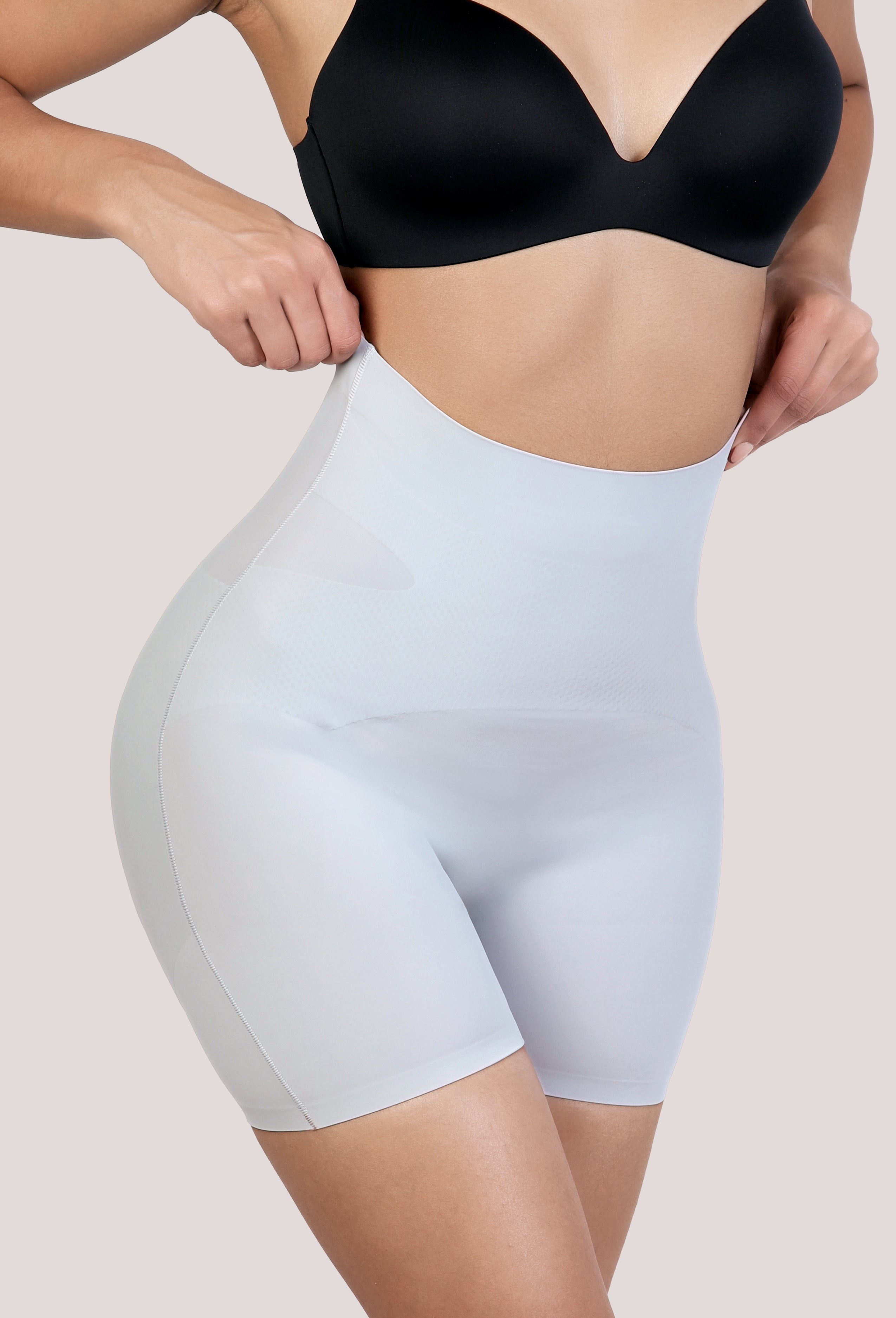 SEAMLESS HIGH-RISE TUMMY CONTROL BUTT LIFTER SHORT