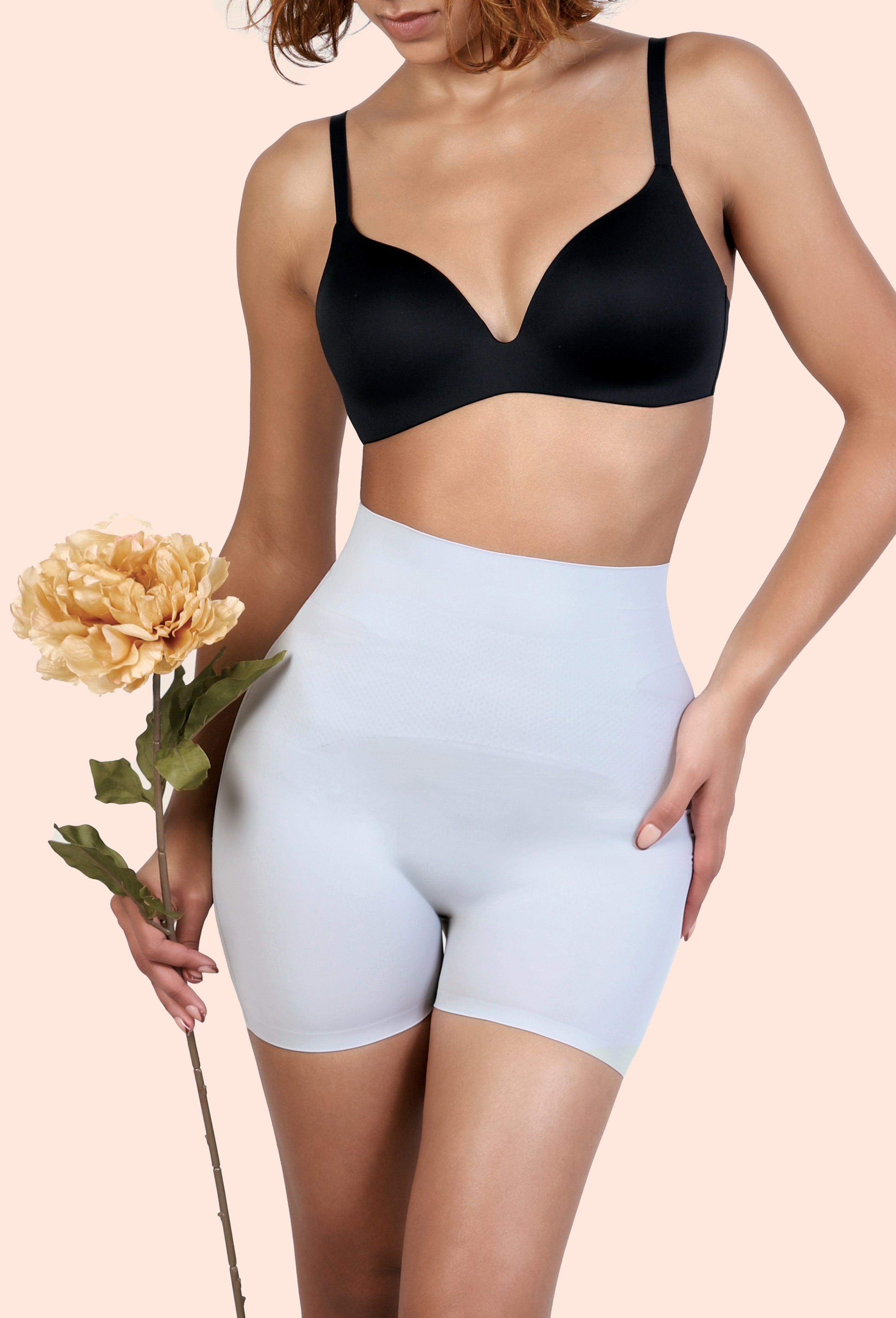 SEAMLESS HIGH-RISE TUMMY CONTROL BUTT LIFTER SHORT